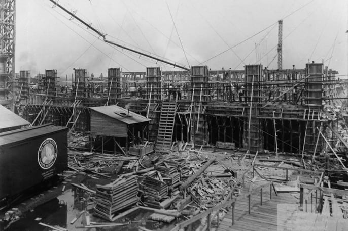 Dunlop's Buffalo NY manufacturing facility under construction