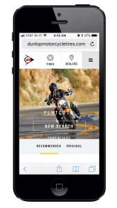 Dunlop Unveils New Web Site mobile