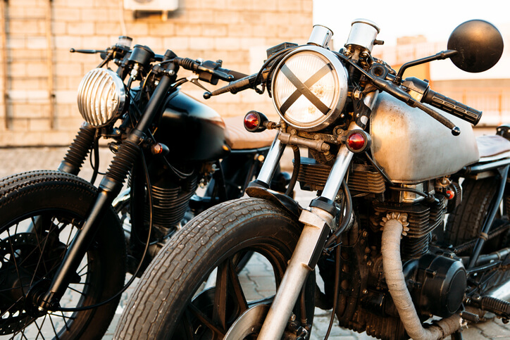 Vintage motorcycle tire replacement