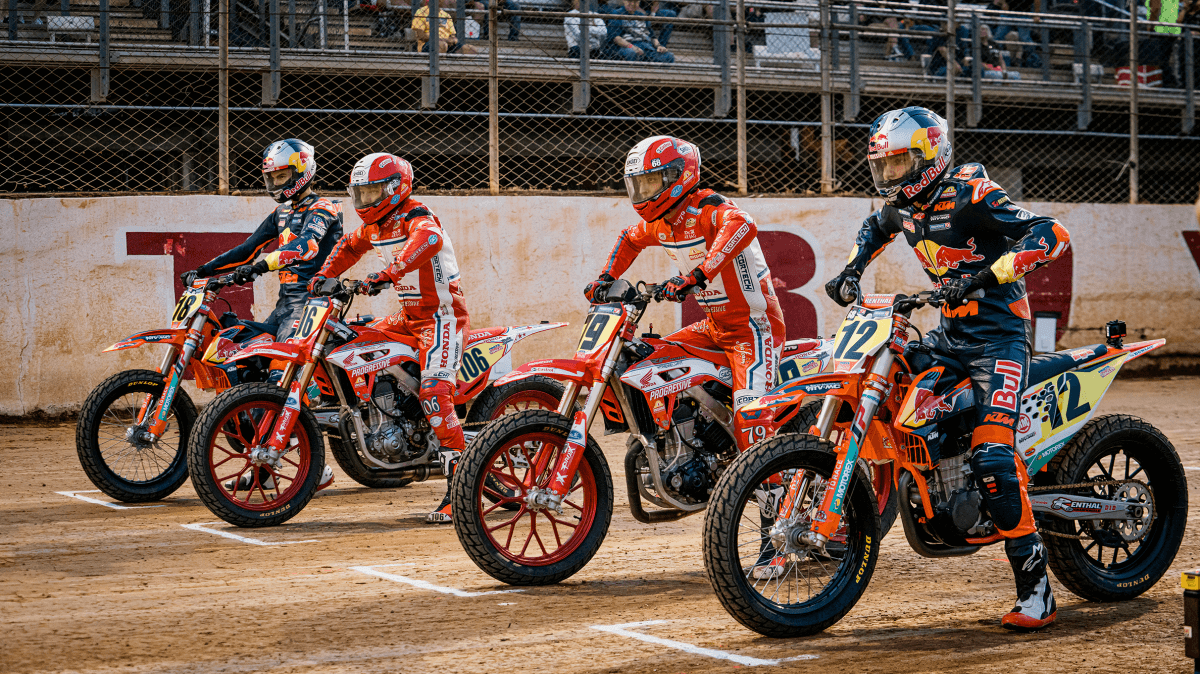 Exciting AMA Flat Track race in 2025