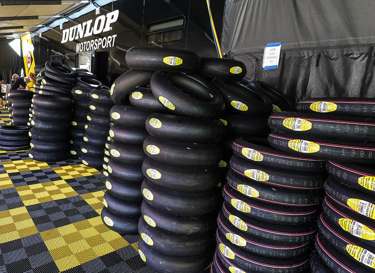Dunlop's New Eastern Road Race and Flat Track Tire Dunlop's New Eastern Road Race and Flat Track Tire